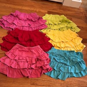 Lot of 6 hanna ruffled skirts